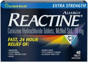 Reactine anti allergy